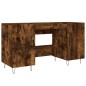 vidaXL Scrivania Rovere Fumo 140x50x75 cm in Legno Multistrato