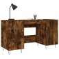 vidaXL Scrivania Rovere Fumo 140x50x75 cm in Legno Multistrato