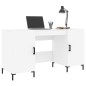 vidaXL Scrivania Bianca 140x50x75 cm in Legno Multistrato vidaXL Scrivania Bianca 140x50x75 cm in Legno Multistrato