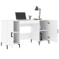 vidaXL Scrivania Bianca 140x50x75 cm in Legno Multistrato vidaXL Scrivania Bianca 140x50x75 cm in Legno Multistrato
