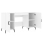 vidaXL Scrivania Bianca 140x50x75 cm in Legno Multistrato vidaXL Scrivania Bianca 140x50x75 cm in Legno Multistrato