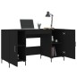 vidaXL Scrivania Nera 140x50x75 cm in Legno Multistrato vidaXL Scrivania Nera 140x50x75 cm in Legno Multistrato