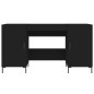 vidaXL Scrivania Nera 140x50x75 cm in Legno Multistrato vidaXL Scrivania Nera 140x50x75 cm in Legno Multistrato