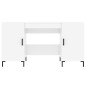 vidaXL Scrivania Bianco Lucido 140x50x75 cm in Legno Multistrato