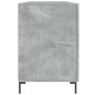 vidaXL Scrivania Grigio Cemento 140x50x75 cm in Legno Multistrato