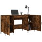 vidaXL Scrivania Rovere Fumo 140x50x75 cm in Legno Multistrato
