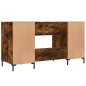vidaXL Scrivania Rovere Fumo 140x50x75 cm in Legno Multistrato