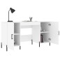 vidaXL Scrivania Bianca 140x50x75 cm in Legno Multistrato