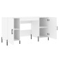 vidaXL Scrivania Bianca 140x50x75 cm in Legno Multistrato
