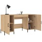 vidaXL Scrivania Rovere Sonoma 140x50x75 cm in Legno Multistrato