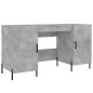 vidaXL Scrivania Grigio Cemento 140x50x75 cm in Legno Multistrato vidaXL Scrivania Grigio Cemento 140x50x75 cm in Legno Multistrato