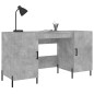 vidaXL Scrivania Grigio Cemento 140x50x75 cm in Legno Multistrato vidaXL Scrivania Grigio Cemento 140x50x75 cm in Legno Multistrato