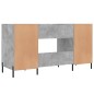 vidaXL Scrivania Grigio Cemento 140x50x75 cm in Legno Multistrato vidaXL Scrivania Grigio Cemento 140x50x75 cm in Legno Multistrato