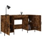 vidaXL Scrivania Rovere Fumo 140x50x75 cm in Legno Multistrato vidaXL Scrivania Rovere Fumo 140x50x75 cm in Legno Multistrato