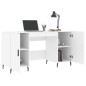 vidaXL Scrivania Bianca 140x50x75 cm in Legno Multistrato