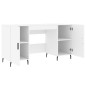 vidaXL Scrivania Bianca 140x50x75 cm in Legno Multistrato