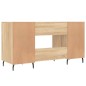 vidaXL Scrivania Rovere Sonoma 140x50x75 cm in Legno Multistrato vidaXL Scrivania Rovere Sonoma 140x50x75 cm in Legno Multistrato