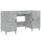 vidaXL Scrivania Grigio Cemento 140x50x75 cm in Legno Multistrato