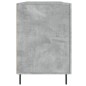 vidaXL Scrivania Grigio Cemento 140x50x75 cm in Legno Multistrato