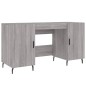 vidaXL Scrivania Grigio Sonoma 140x50x75 cm in Legno Multistrato