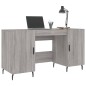vidaXL Scrivania Grigio Sonoma 140x50x75 cm in Legno Multistrato