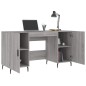 vidaXL Scrivania Grigio Sonoma 140x50x75 cm in Legno Multistrato