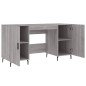 vidaXL Scrivania Grigio Sonoma 140x50x75 cm in Legno Multistrato