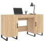 vidaXL Scrivania Rovere Sonoma 140x50x75 cm in Legno Multistrato