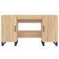 vidaXL Scrivania Rovere Sonoma 140x50x75 cm in Legno Multistrato