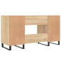 vidaXL Scrivania Rovere Sonoma 140x50x75 cm in Legno Multistrato