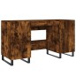vidaXL Scrivania Rovere Fumo 140x50x75 cm in Legno Multistrato vidaXL Scrivania Rovere Fumo 140x50x75 cm in Legno Multistrato