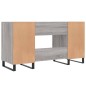 vidaXL Scrivania Grigio Sonoma 140x50x75 cm in Legno Multistrato vidaXL Scrivania Grigio Sonoma 140x50x75 cm in Legno Multistrato