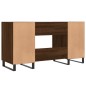vidaXL Scrivania Rovere Marrone 140x50x75 cm in Legno Multistrato vidaXL Scrivania Rovere Marrone 140x50x75 cm in Legno Multistrato