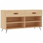 vidaXL Panca Porta Scarpe Rovere Sonoma 102x35x55 cm Legno Multistrato