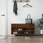 vidaXL Panca Porta Scarpe Rovere Marrone 102x35x55cm Legno Multistrato vidaXL Panca Porta Scarpe Rovere Marrone 102x35x55cm Legno Multistrato