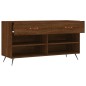 vidaXL Panca Porta Scarpe Rovere Marrone 102x35x55cm Legno Multistrato vidaXL Panca Porta Scarpe Rovere Marrone 102x35x55cm Legno Multistrato