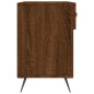 vidaXL Panca Porta Scarpe Rovere Marrone 102x35x55cm Legno Multistrato vidaXL Panca Porta Scarpe Rovere Marrone 102x35x55cm Legno Multistrato