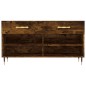 vidaXL Panca Porta Scarpe Rovere Fumo 102x35x55 cm Legno Multistrato vidaXL Panca Porta Scarpe Rovere Fumo 102x35x55 cm Legno Multistrato