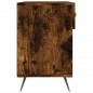 vidaXL Panca Porta Scarpe Rovere Fumo 102x35x55 cm Legno Multistrato vidaXL Panca Porta Scarpe Rovere Fumo 102x35x55 cm Legno Multistrato