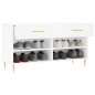 vidaXL Panca Porta Scarpe Bianca 102x35x55 cm in Legno Multistrato vidaXL Panca Porta Scarpe Bianca 102x35x55 cm in Legno Multistrato