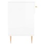vidaXL Panca Porta Scarpe Bianco Lucido 102x35x55 cm Legno Multistrato vidaXL Panca Porta Scarpe Bianco Lucido 102x35x55 cm Legno Multistrato