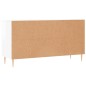 vidaXL Panca Porta Scarpe Bianco Lucido 102x35x55 cm Legno Multistrato vidaXL Panca Porta Scarpe Bianco Lucido 102x35x55 cm Legno Multistrato