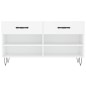vidaXL Panca Porta Scarpe Bianca 102x35x55 cm in Legno Multistrato vidaXL Panca Porta Scarpe Bianca 102x35x55 cm in Legno Multistrato