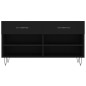 vidaXL Panca Porta Scarpe Nera 102x35x55 cm in Legno Multistrato vidaXL Panca Porta Scarpe Nera 102x35x55 cm in Legno Multistrato