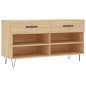 vidaXL Panca Porta Scarpe Rovere Sonoma 102x35x55 cm Legno Multistrato