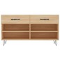 vidaXL Panca Porta Scarpe Rovere Sonoma 102x35x55 cm Legno Multistrato