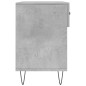 vidaXL Panca Porta Scarpe Grigio Cemento 102x35x55cm Legno Multistrato