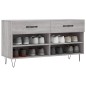 vidaXL Panca Porta Scarpe Grigio Sonoma 102x35x55 cm Legno Multistrato vidaXL Panca Porta Scarpe Grigio Sonoma 102x35x55 cm Legno Multistrato