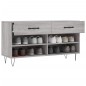 vidaXL Panca Porta Scarpe Grigio Sonoma 102x35x55 cm Legno Multistrato vidaXL Panca Porta Scarpe Grigio Sonoma 102x35x55 cm Legno Multistrato