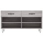 vidaXL Panca Porta Scarpe Grigio Sonoma 102x35x55 cm Legno Multistrato vidaXL Panca Porta Scarpe Grigio Sonoma 102x35x55 cm Legno Multistrato
